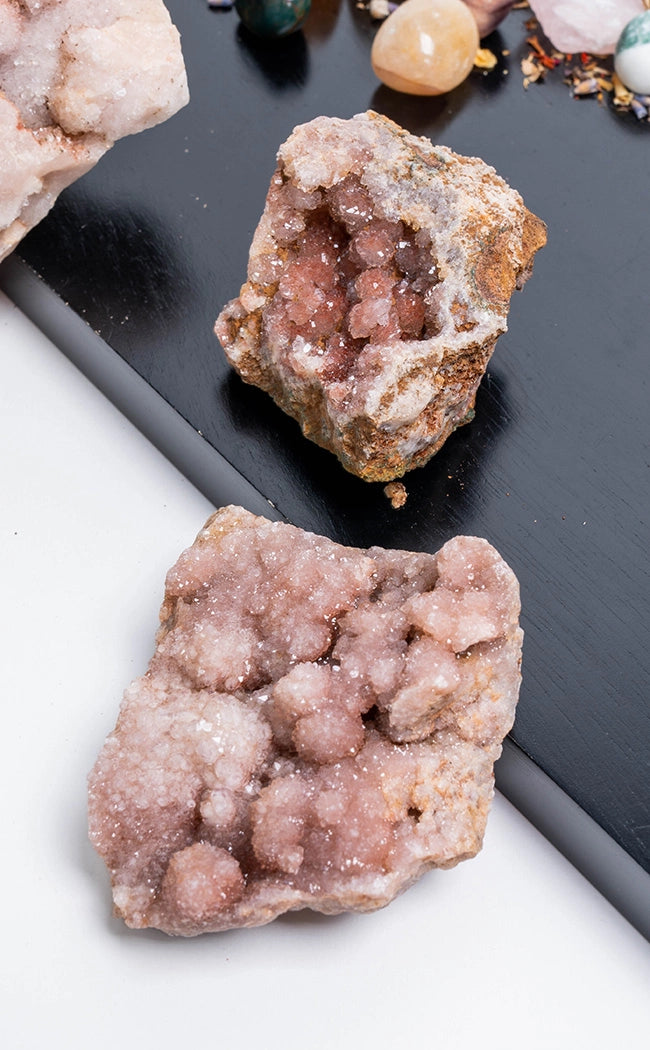 Stunning XL Druzy Pink Amethyst Clusters