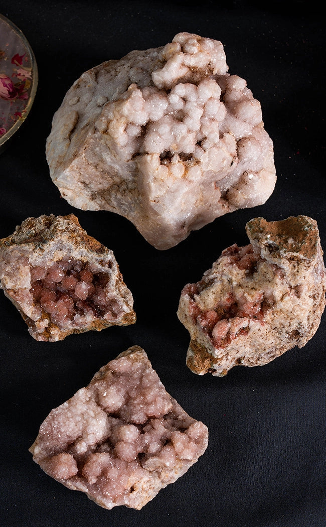 Stunning XL Druzy Pink Amethyst Clusters