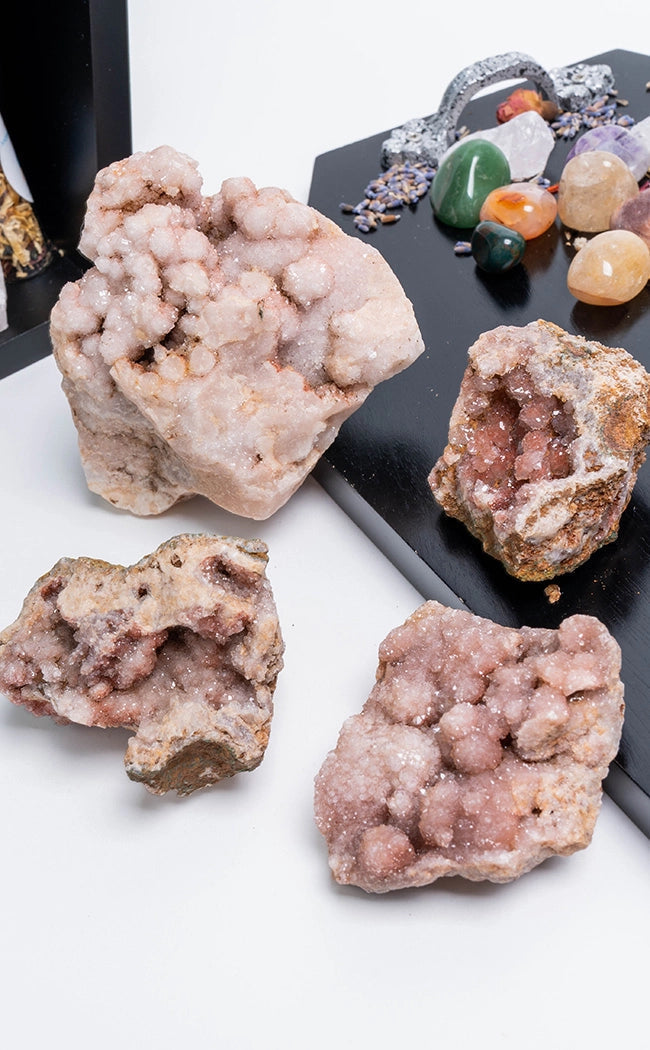 Stunning XL Druzy Pink Amethyst Clusters-Crystals-Tragic Beautiful