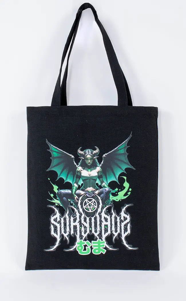 Succubus Canvas Tote Bag-Tragic Beautiful-Tragic Beautiful