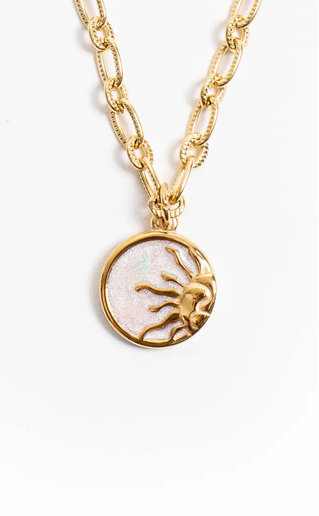 Sun Child Necklace | 18K Gold-Gothic Jewellery-Tragic Beautiful