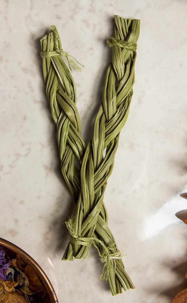 Sweetgrass Smudge Stick 10cm-Incense-Tragic Beautiful