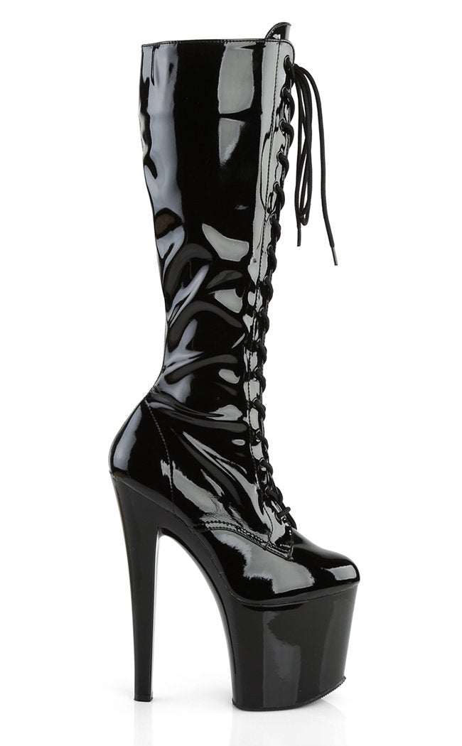 TABOO-2023 Black Knee High Boots-Pleaser-Tragic Beautiful