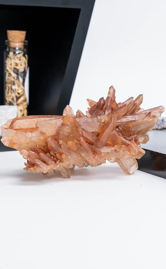 Tangerine Quartz Clusters | Large