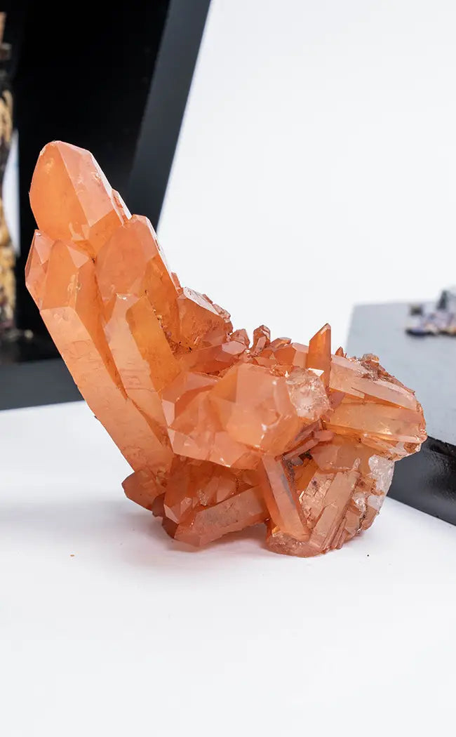 Tangerine Quartz Clusters | Large