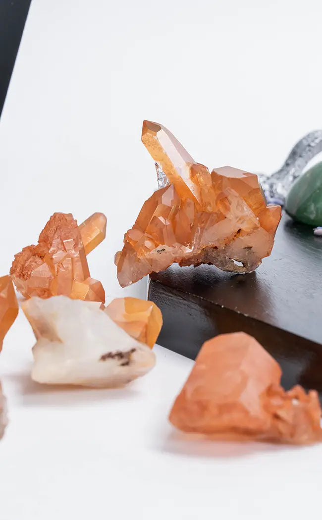 Tangerine Quartz Clusters | Small