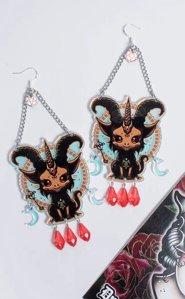 The Dark Lord Droplet Earrings-Drop Dead Gorgeous-Tragic Beautiful