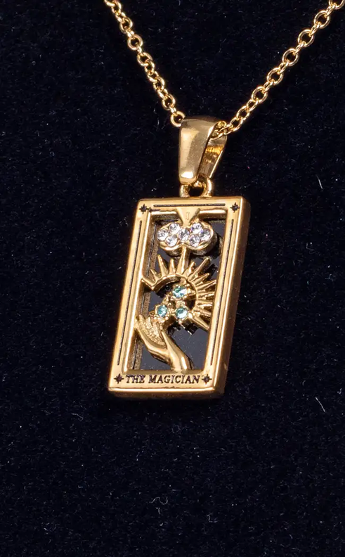 The Magician Tarot Necklace | 18K Gold-Gothic Jewellery-Tragic Beautiful