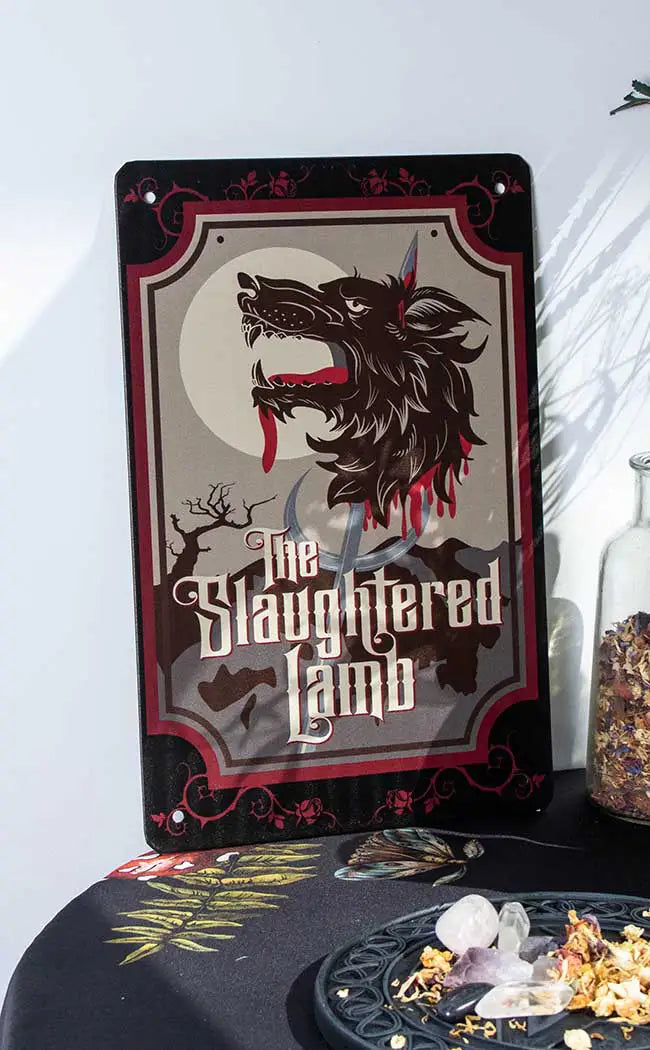 The Slaughtered Lamb Tin Sign-Drop Dead Gorgeous-Tragic Beautiful