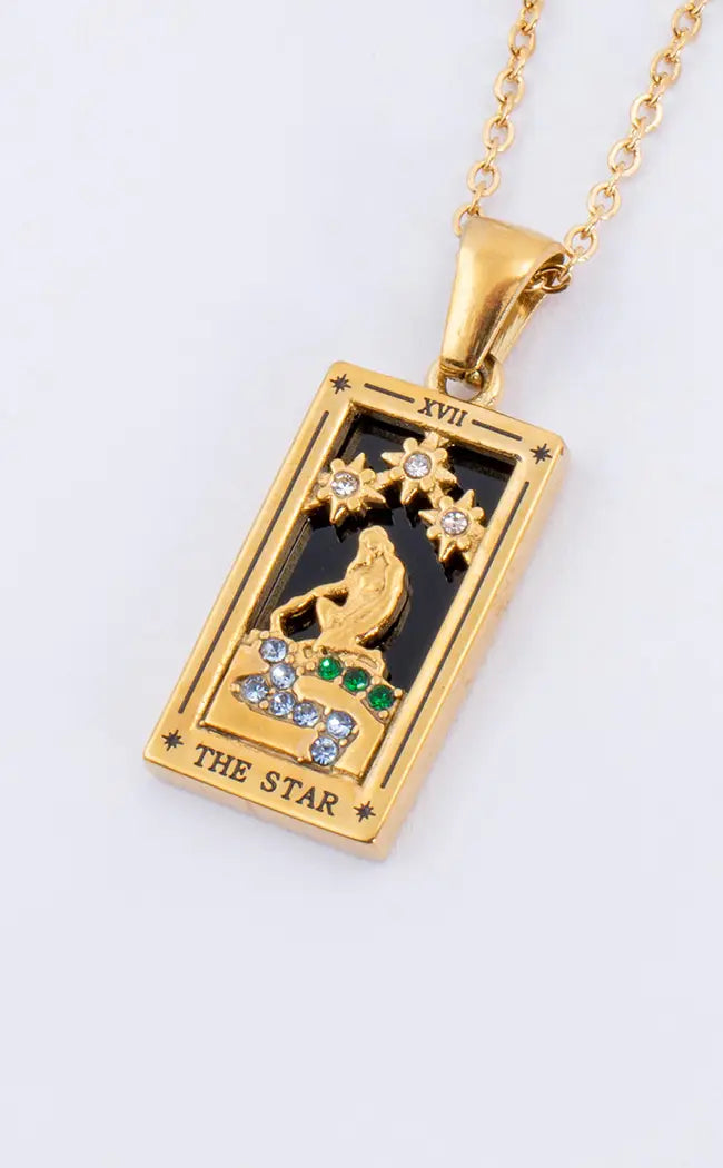 The Star Tarot Necklace | 18K Gold-Gothic Jewellery-Tragic Beautiful