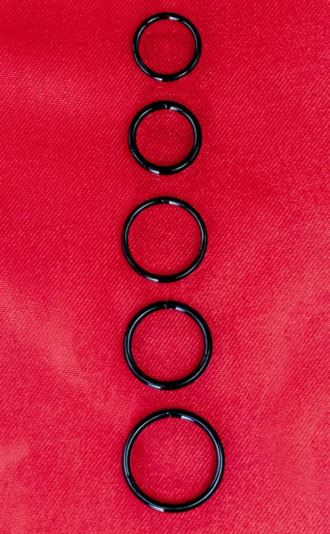 Titanium Septum Ring | Black-Impaler-Tragic Beautiful