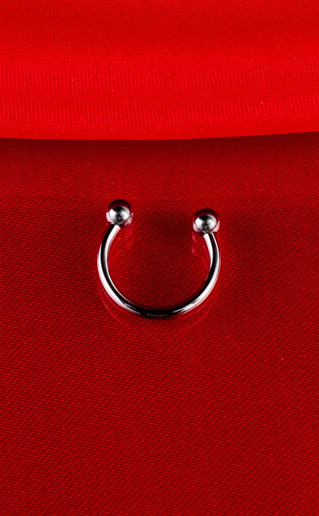 Titanium Internally Threaded Horseshoe-Impaler-Tragic Beautiful