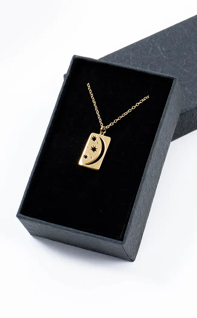 To The Stars Necklace | 14K Gold-Gothic Jewellery-Tragic Beautiful