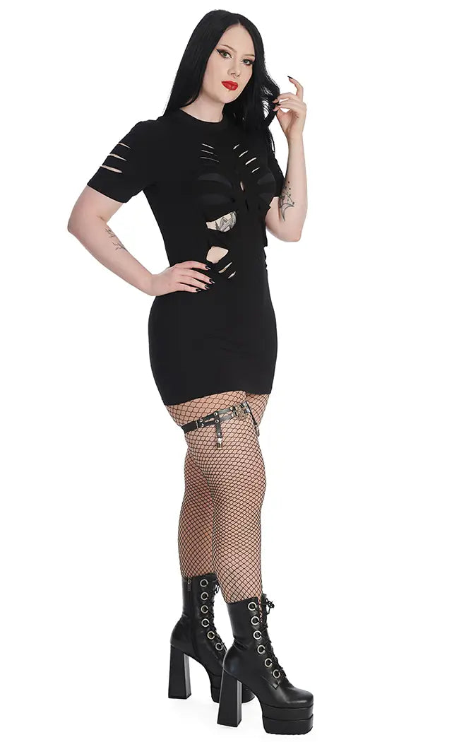 Toxic Tears Slashed Dress-Banned Apparel-Tragic Beautiful