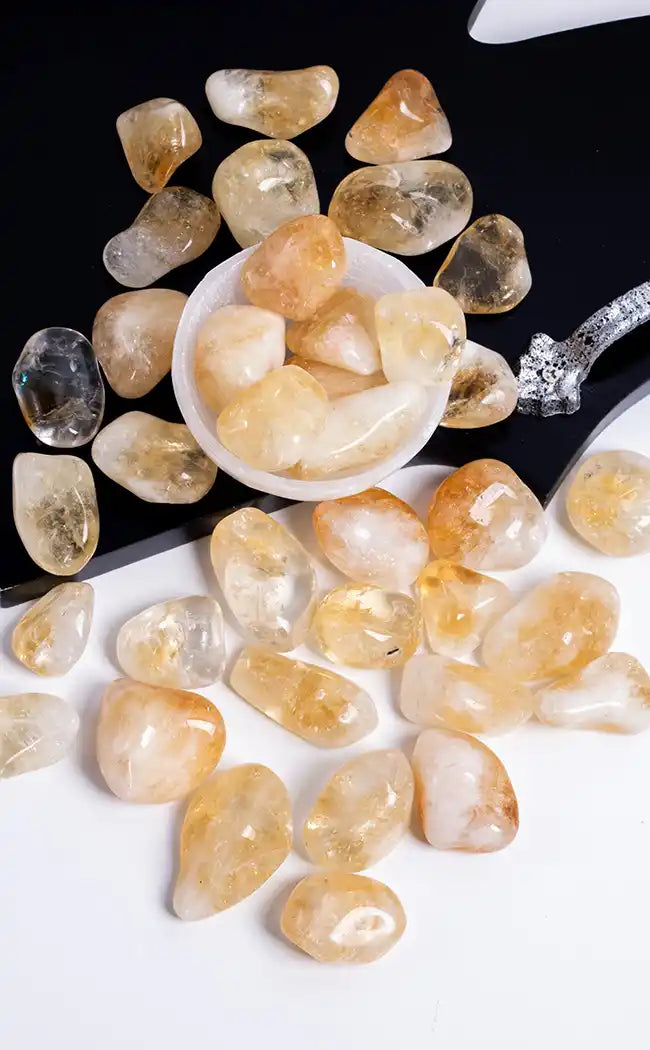 Tumbled Crystals | Citrine-Crystals-Tragic Beautiful