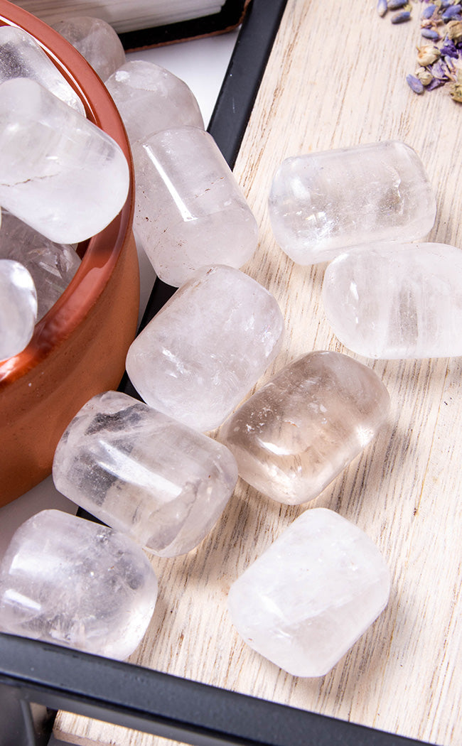 Large Tumbled Stones | Clear Quartz-Crystals-Tragic Beautiful