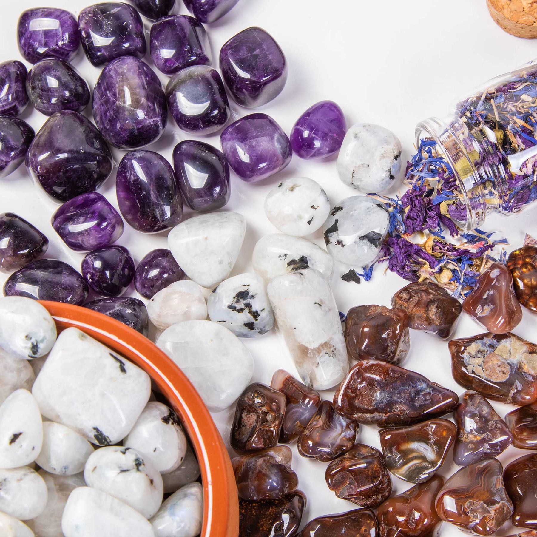 Tumbled Stones | Amethyst-Crystals-Tragic Beautiful