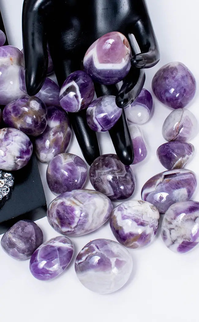 Tumbled Stones | Dream / Chevron Amethyst-Tumble Stones-Tragic Beautiful