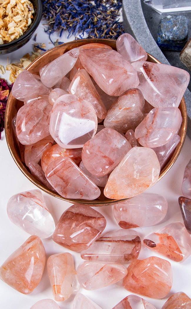 Tumbled Stones | Fire Quartz-Crystals-Tragic Beautiful