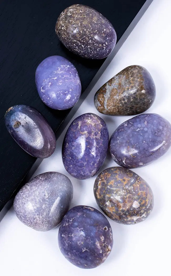 Tumbled Stones | Grape Agate-Tumble Stones-Tragic Beautiful