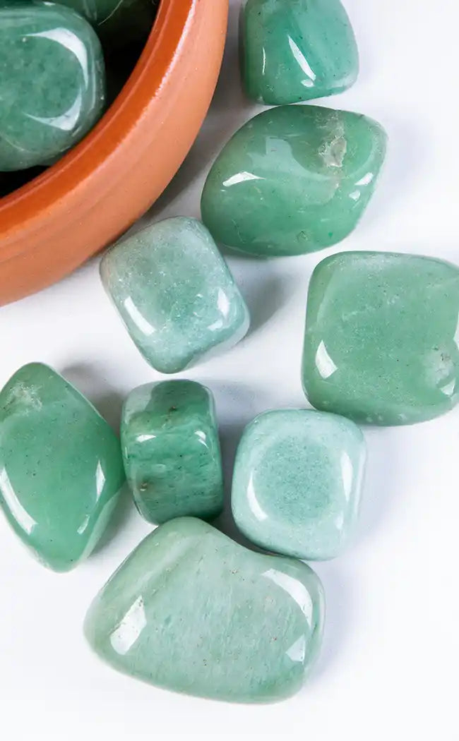 Tumbled Stones | Green Aventurine-Crystals-Tragic Beautiful