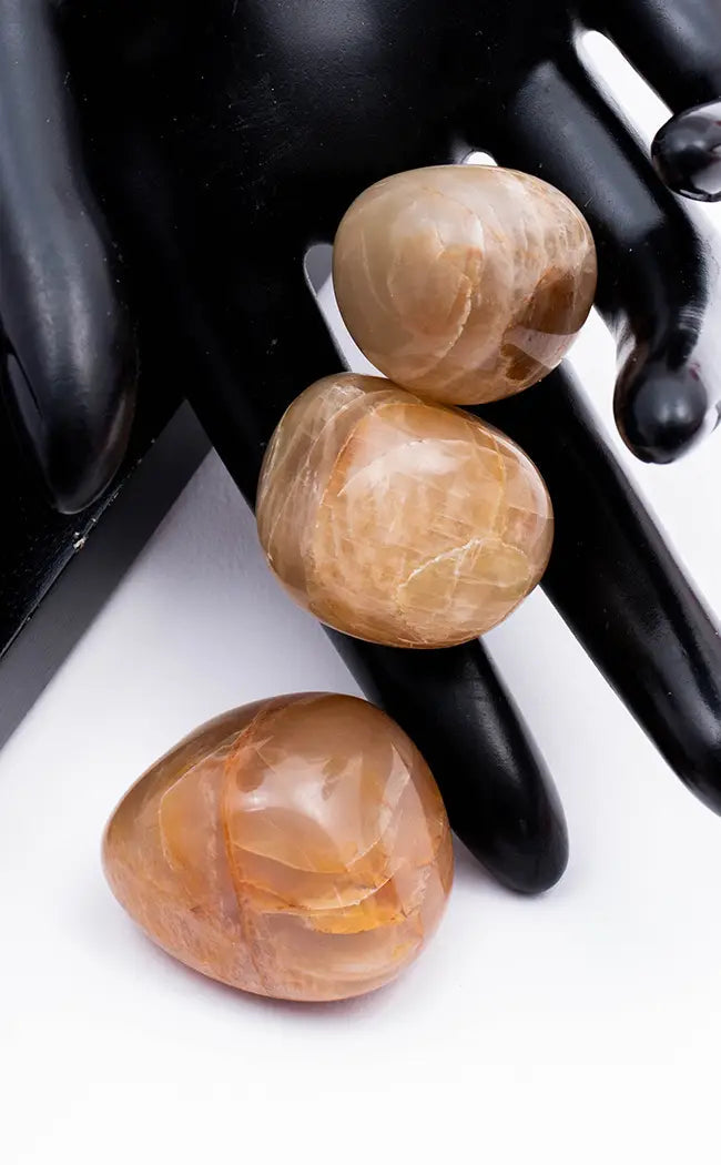 Tumbled Stones | Peach Moonstone-Tumble Stones-Tragic Beautiful