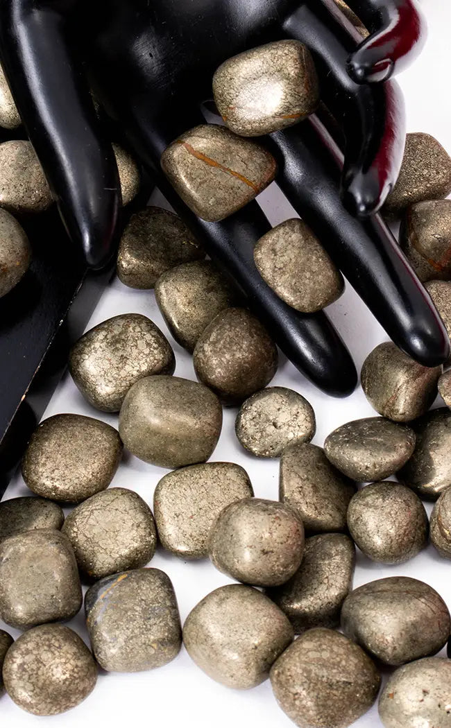 Tumbled Stones | Pyrite-Tumble Stones-Tragic Beautiful