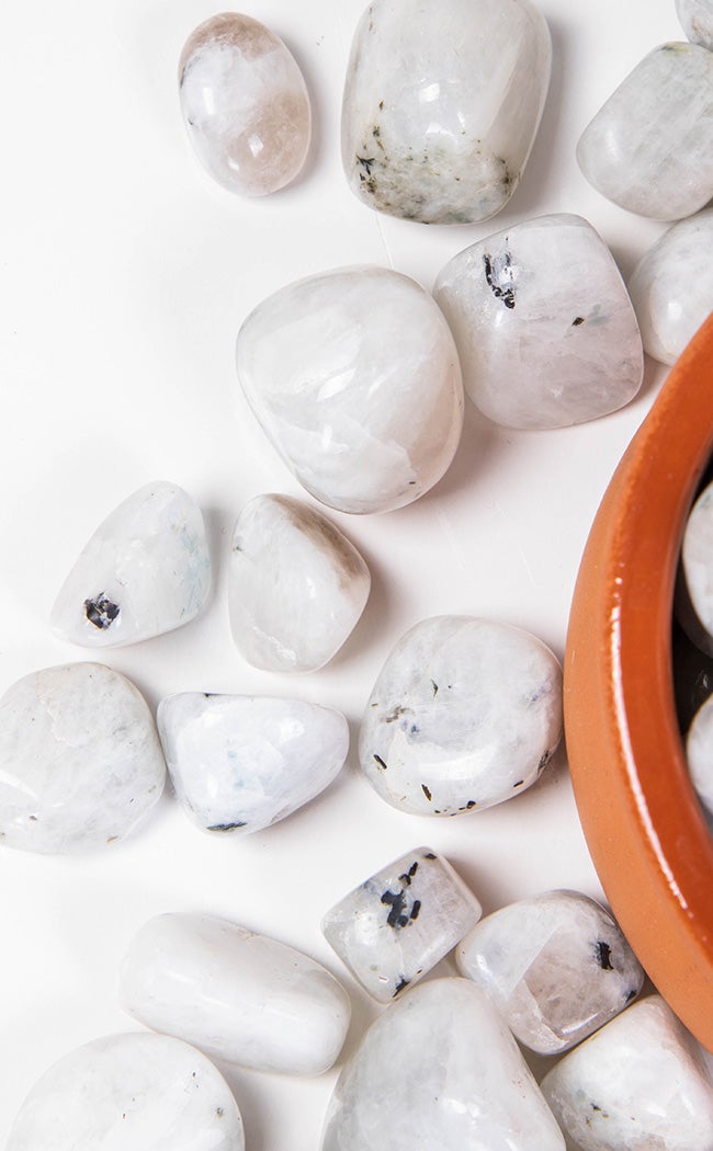 Tumbled Stones | Rainbow Moonstone-Crystals-Tragic Beautiful