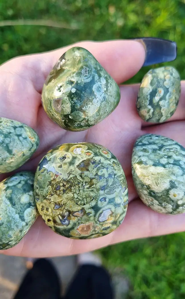 Tumbled Stones | Rainforest Jasper | Premium XL-Tumble Stones-Tragic Beautiful