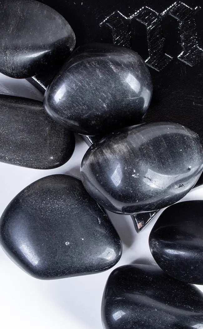 Tumbled Stones | Silver Sheen Obsidian-Crystals-Tragic Beautiful