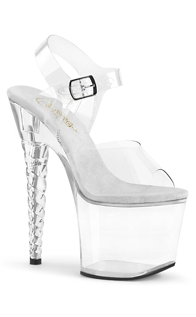 UNICORN-708 Clear Heels-Pleaser-Tragic Beautiful