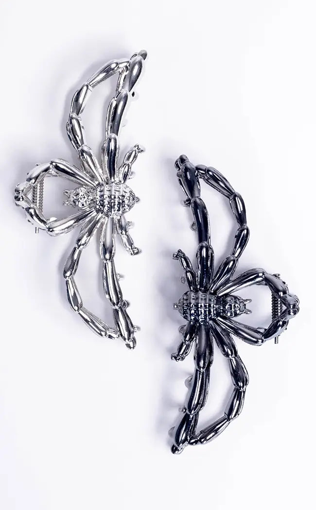 Untangled Web Spider Hair Claw Clip-Gothic Jewellery-Tragic Beautiful