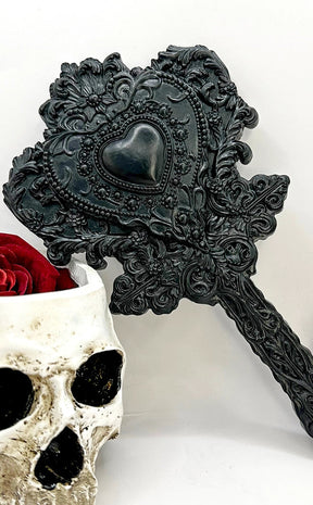 Vanity Valentine Gothic Hand Mirror
