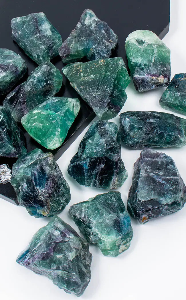 Watermelon Fluorite Raw Pieces | Premium Large-Crystals-Tragic Beautiful