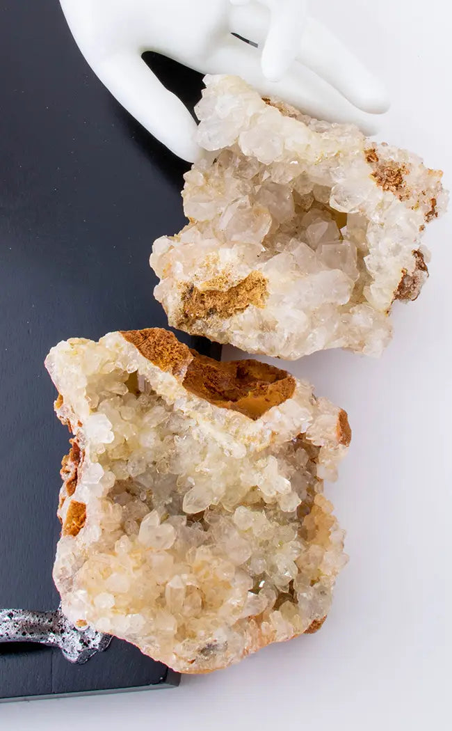 XL Limonite Quartz Clusters | Natural