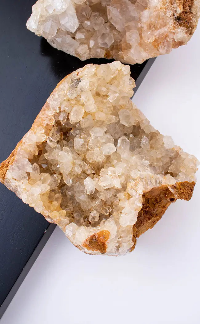 XL Limonite Quartz Clusters | Natural