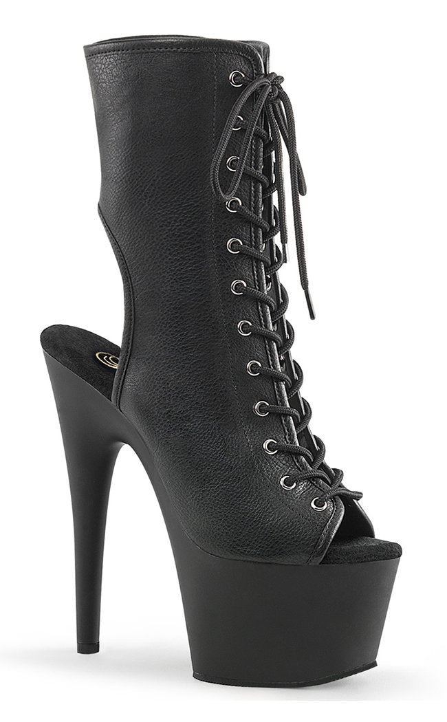 ADORE-1016 Black / Black Matte Ankle Boots-Pleaser-Tragic Beautiful