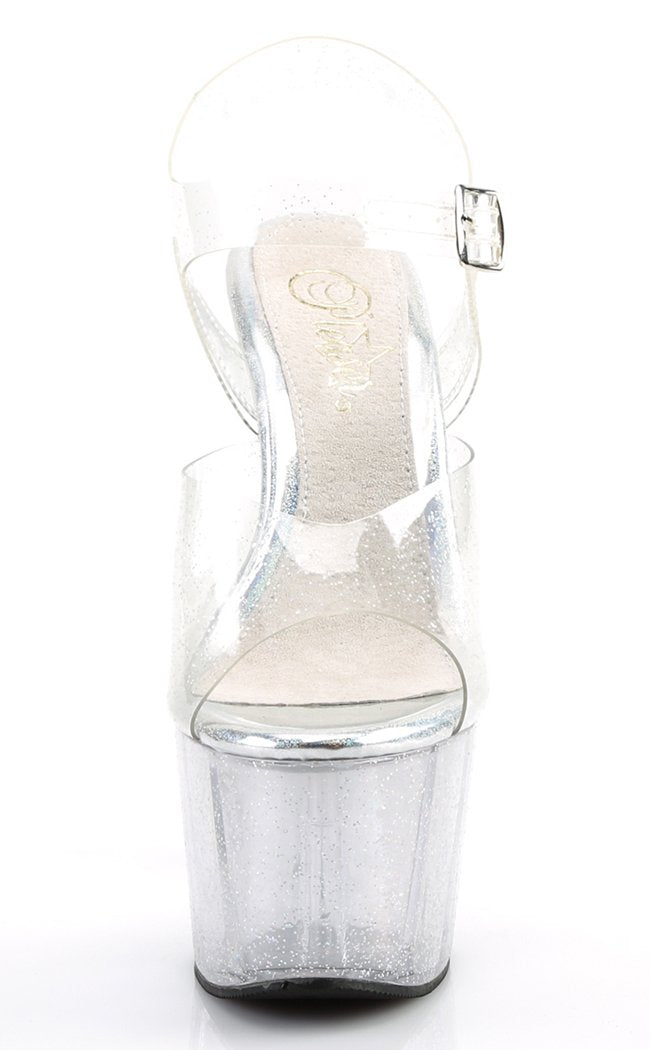 ADORE-708MMG Clear Heels-Pleaser-Tragic Beautiful