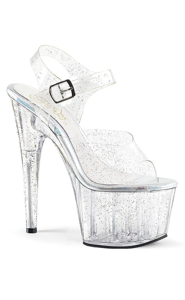 ADORE-708MMG Clear Heels-Pleaser-Tragic Beautiful