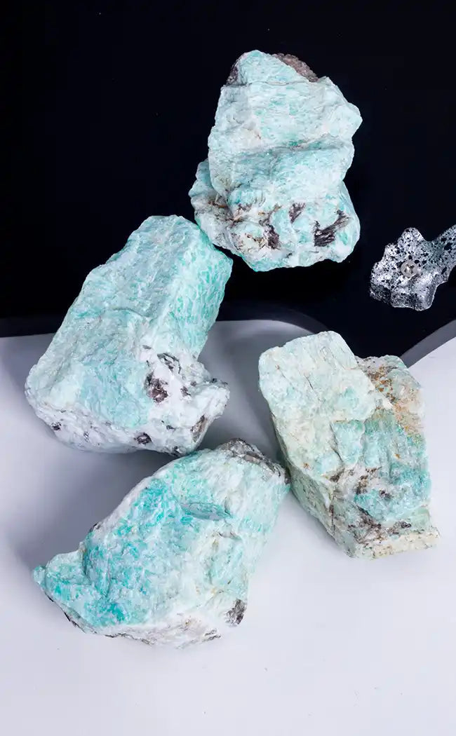 Amazonite Raw Rough Chunk | Large-Crystals-Tragic Beautiful