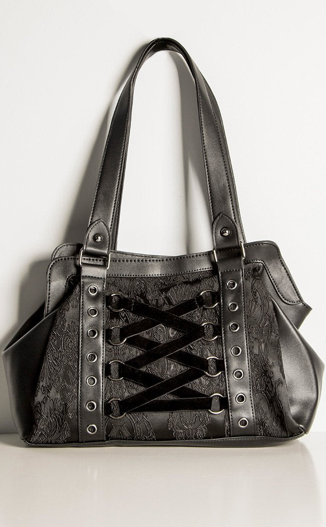 Banned Alternative Corset Lace Anemone Handbag