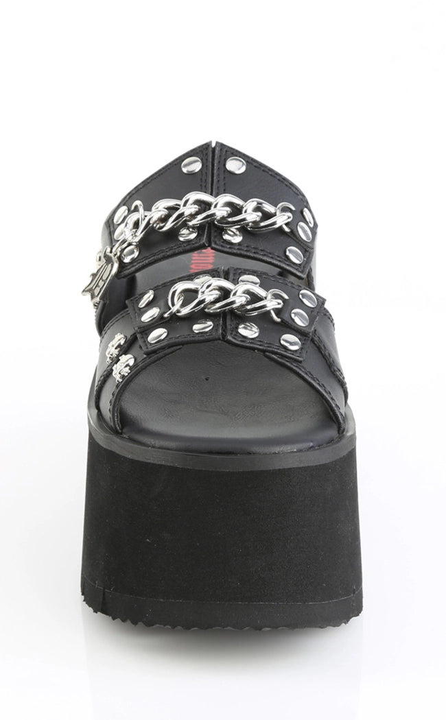 ASHES-08 Black Matte Platform Sandal