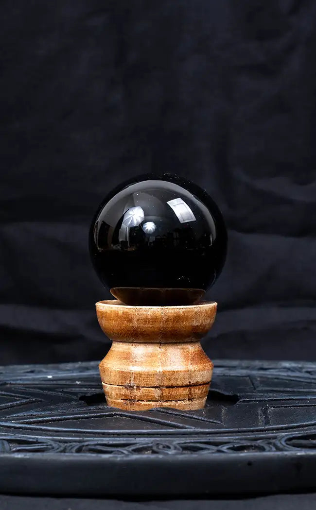 Black Obsidian Crystal Spheres