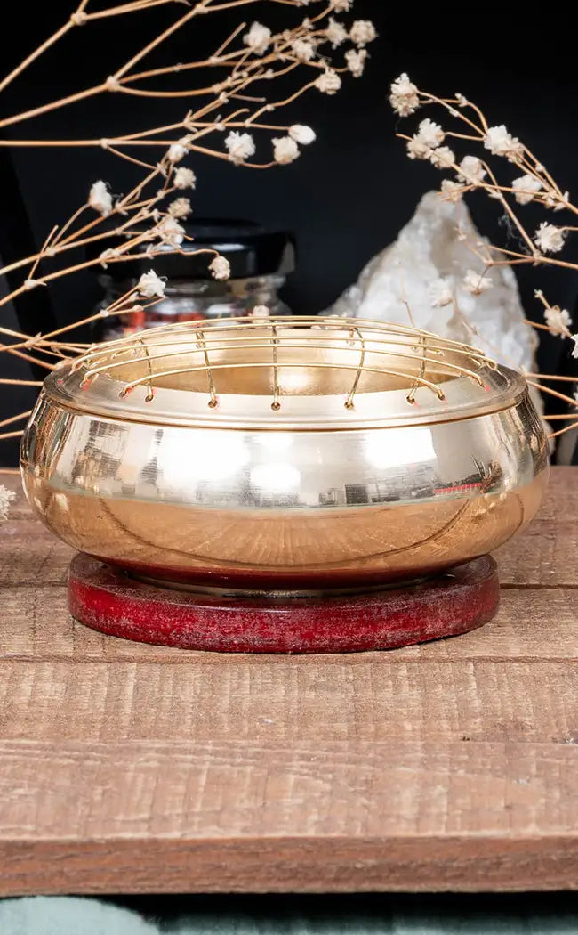 Brass Charcoal Resin Burner