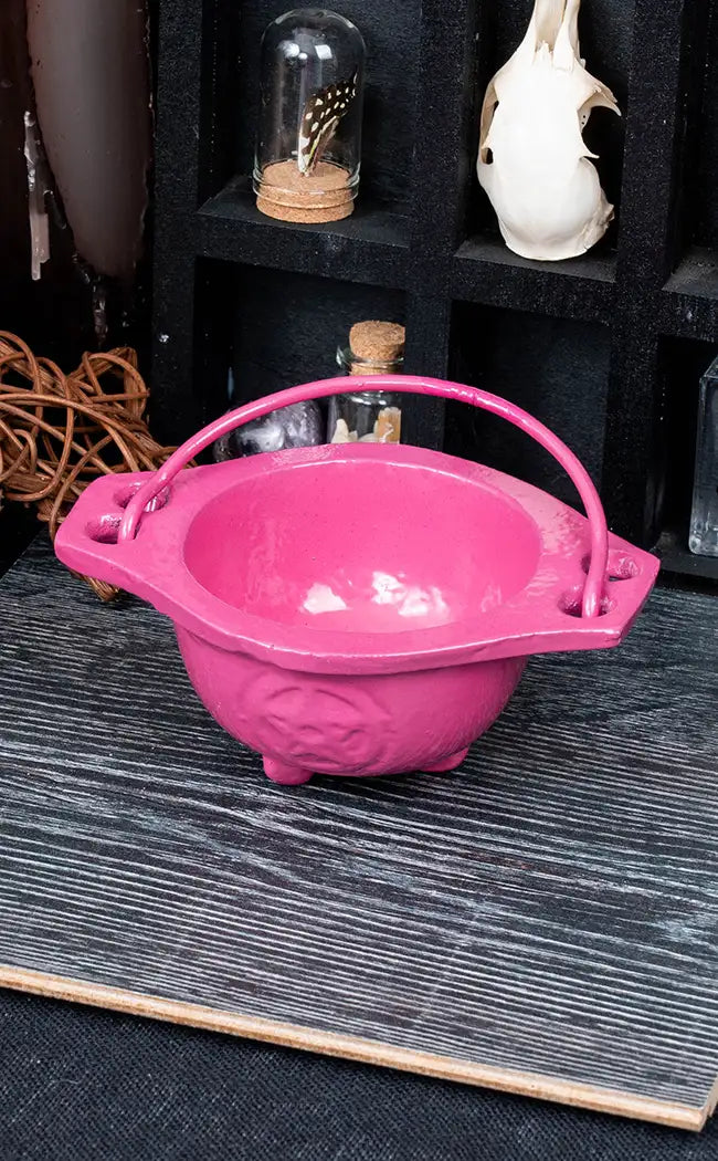 Cast Iron Cauldron | Pink Pentacle