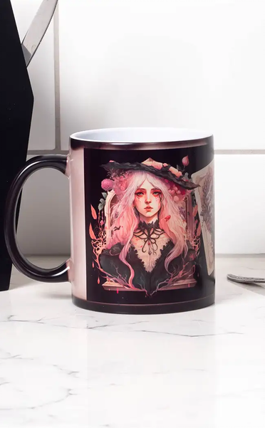 Colour Changing Mug | Rebel Rose-Gothic Gifts-Tragic Beautiful