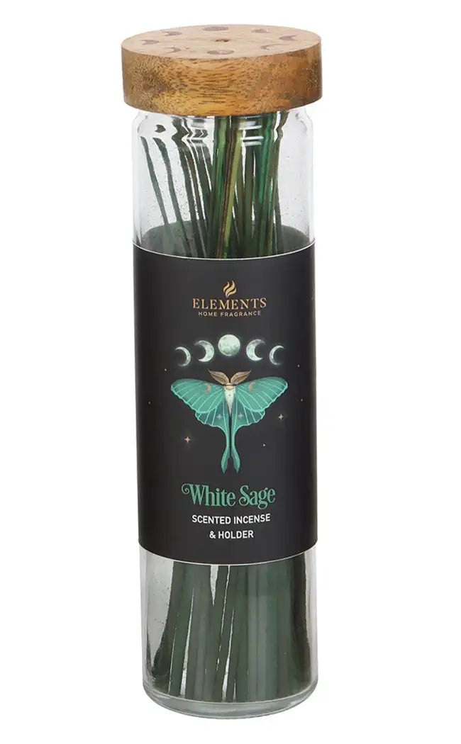 Cosy Cottage Incense & Holder | White Sage