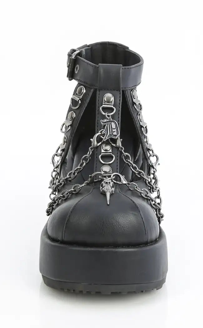 CUBBY-28 Platform Cage Chained Shoes