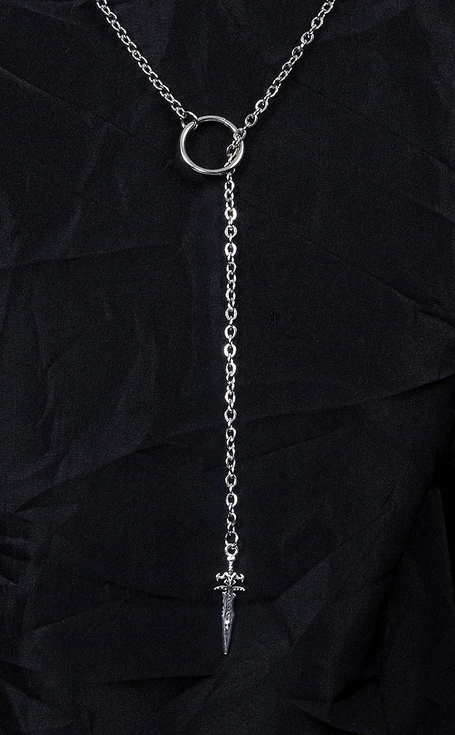 Dark Athame O-Ring Necklace