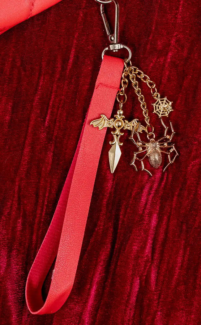 Elaborate Lies Red Clutch Bag